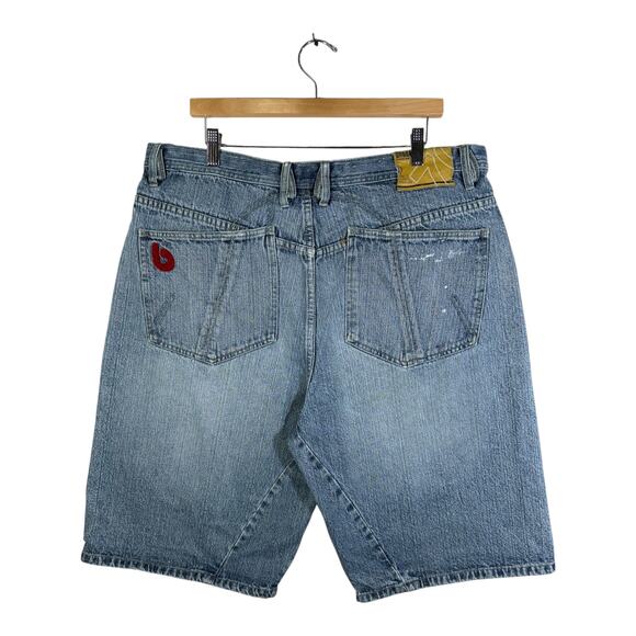 Vintage Bklyn Xpress Patchwork Denim Shorts 39 - Picture 5 of 7